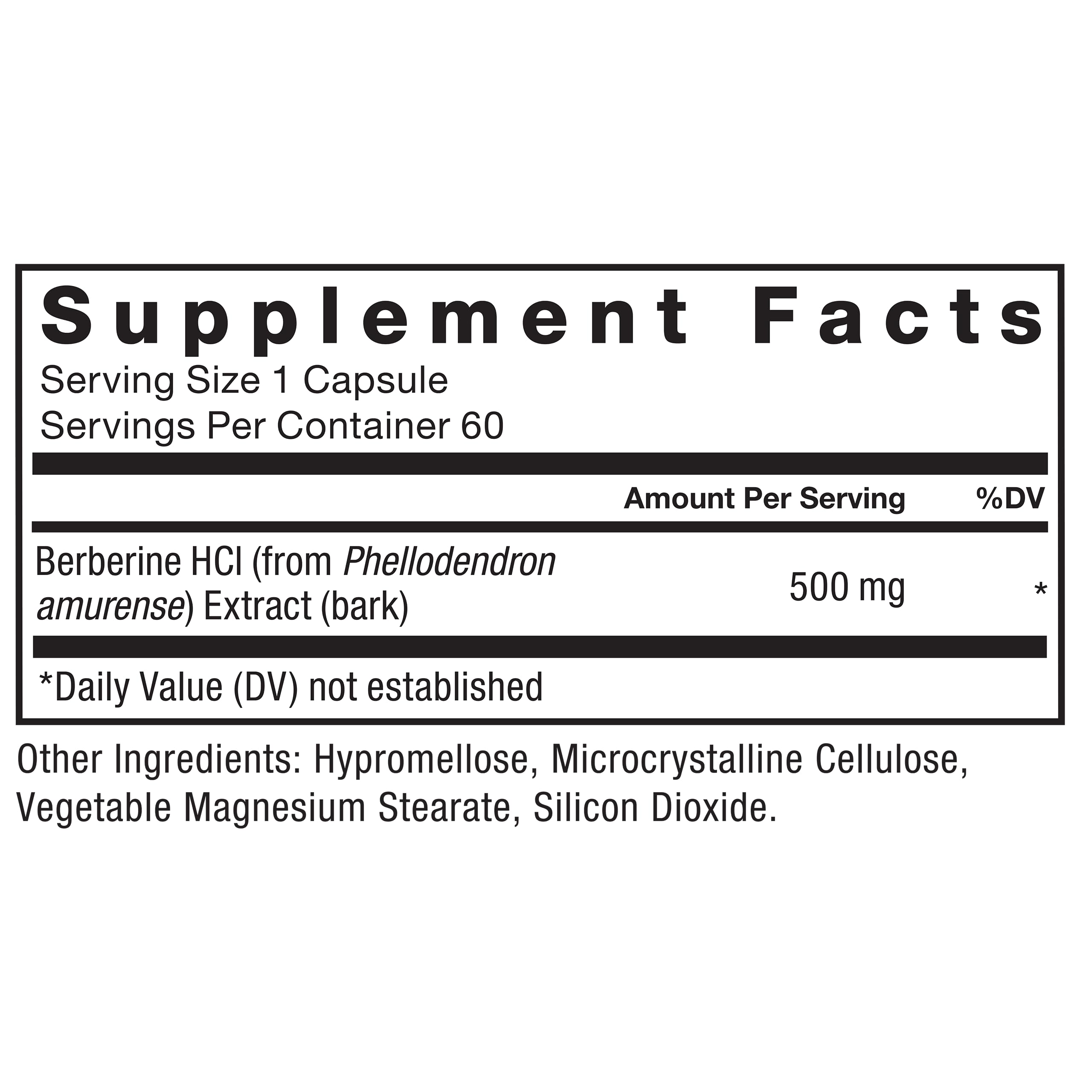 Force Factor Berberine 500mg supplement on a wooden table