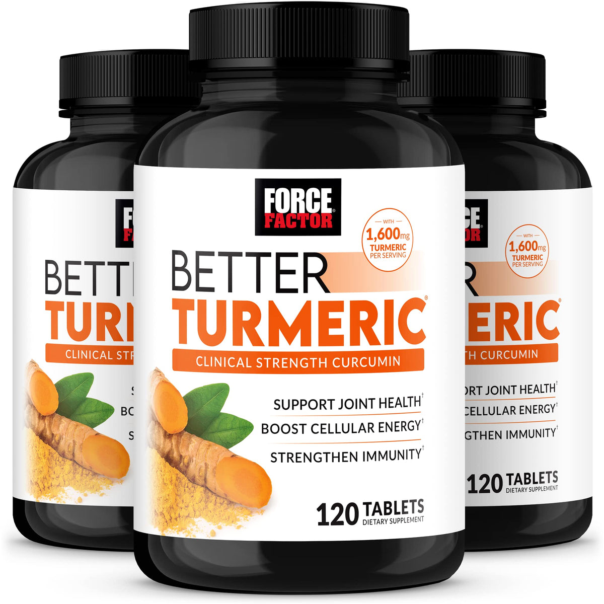 Force Factor Better Turmeric Joint Support Supplement front view