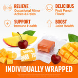 Force Factor Better Turmeric soft chews on a wooden table