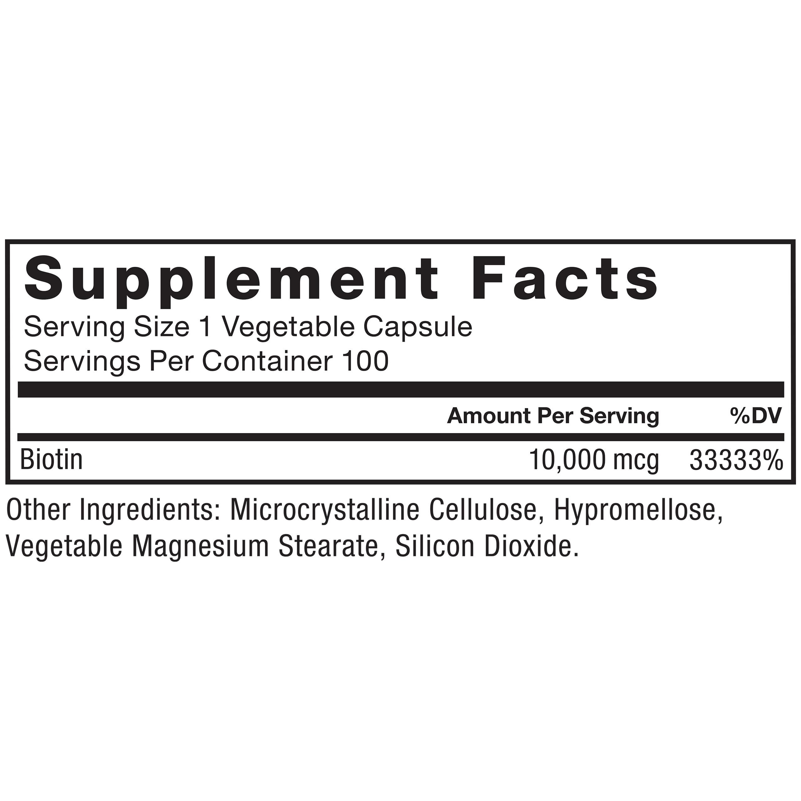 Force Factor Biotin 10000mcg capsules close-up