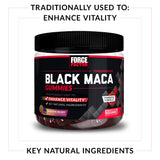 Force Factor Black Maca Gummies close-up of gummies