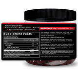 Force Factor Black Maca Gummies nutritional information on packaging