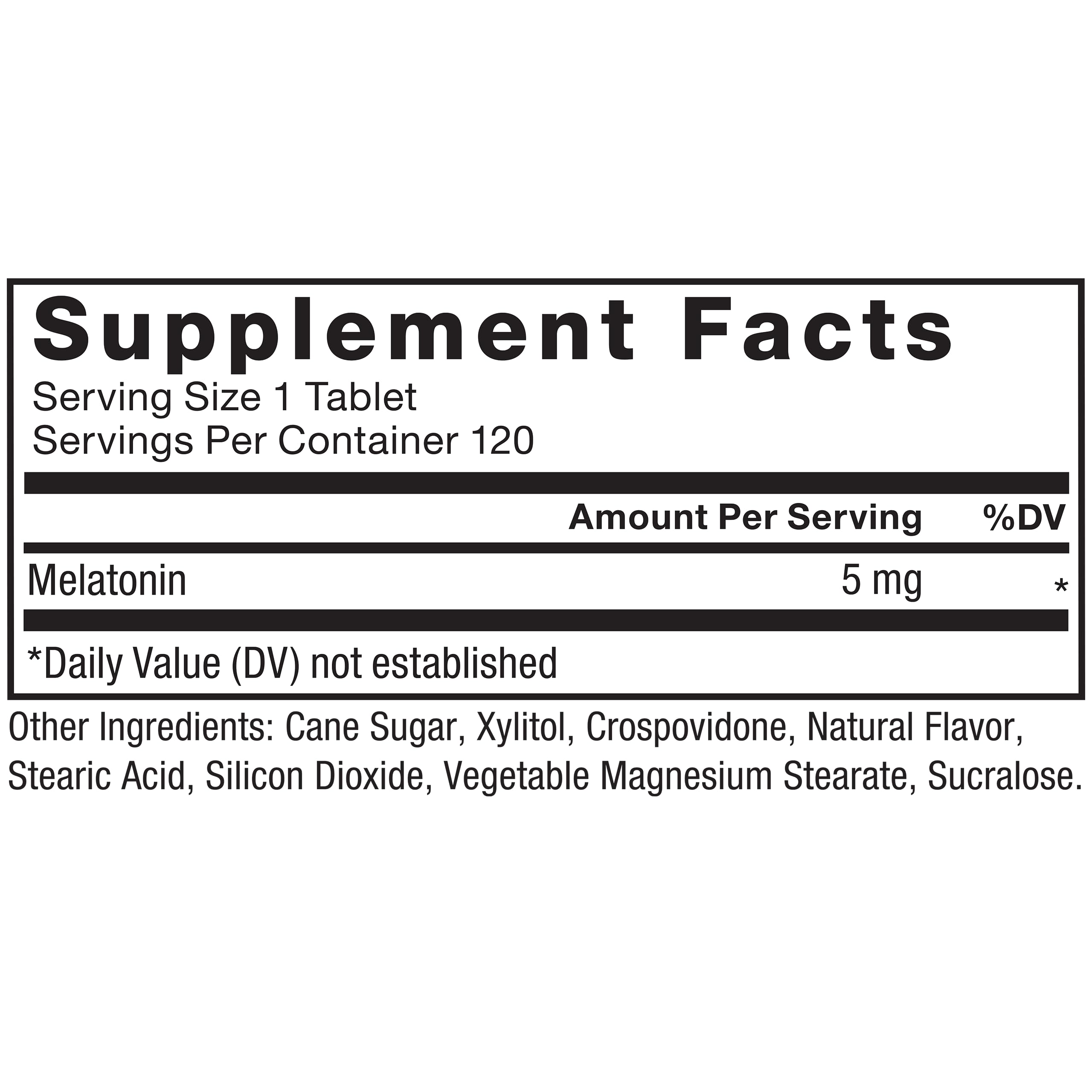 Force Factor Chewable Melatonin 5mg with natural ingredients