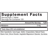 Force Factor Chewable Melatonin 5mg with natural ingredients