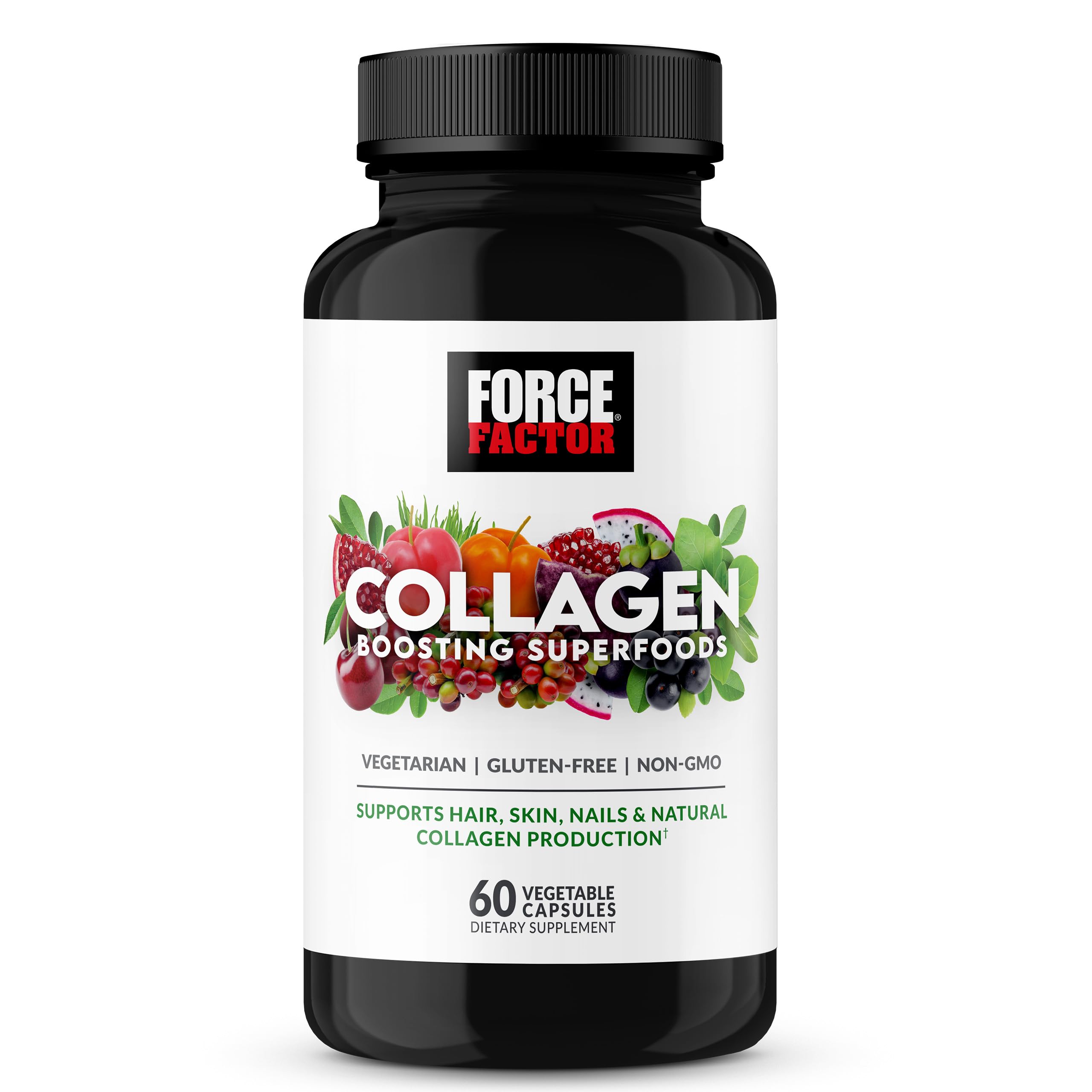Force Factor Collagen support Superfoods Capsules front view
