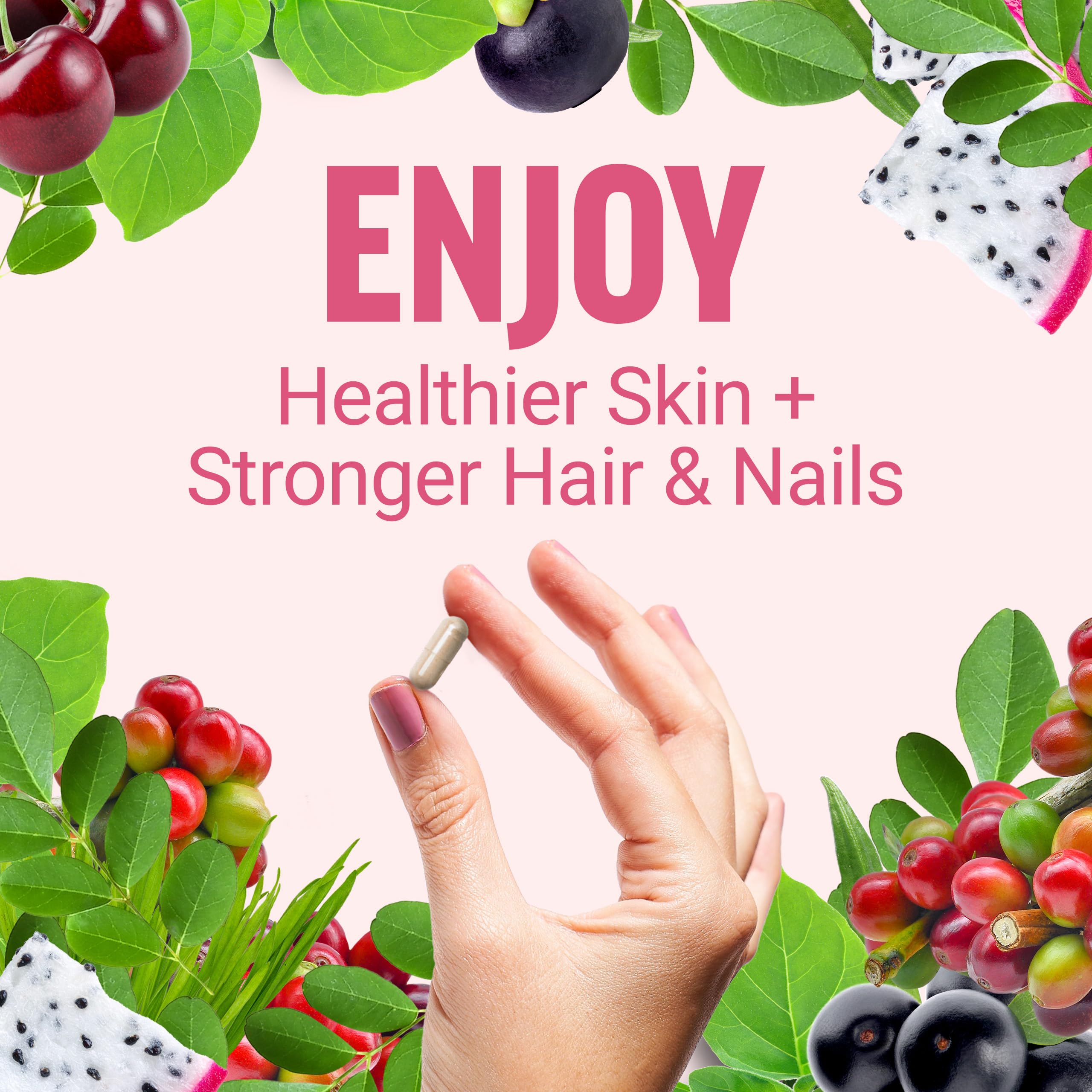 Force Factor Collagen support Superfoods Capsules in hand