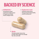 Force Factor Collagen support Superfoods Capsules on a wooden table
