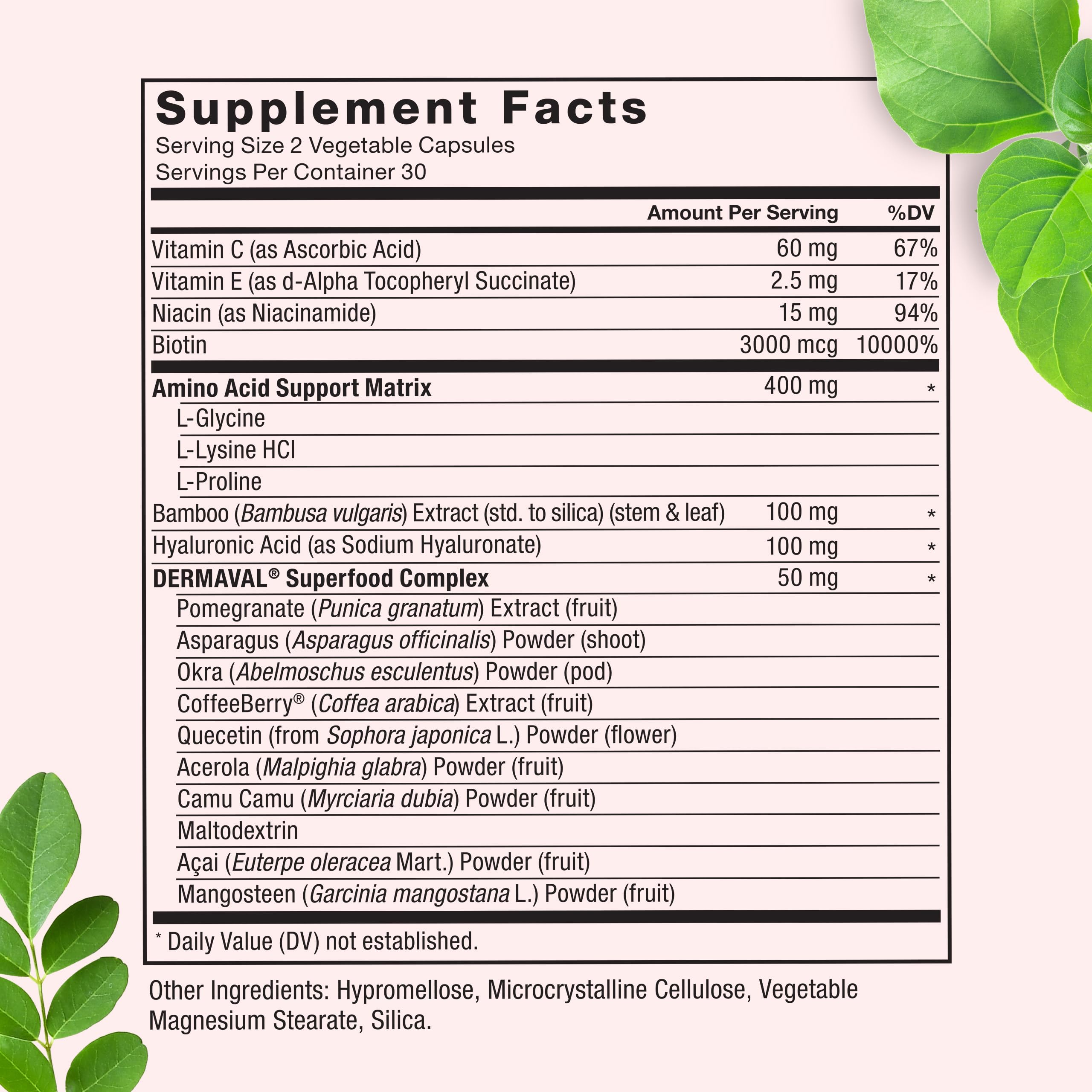 Force Factor Collagen support Superfoods Capsules with ingredients