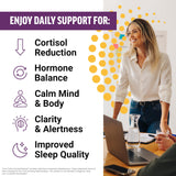 Force Factor Cortisol Reducer for Women side view with ingredients list
