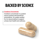 Force Factor Cranberry Concentrate Capsules bottle with label