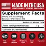 Force Factor Creatine Monohydrate Powder 1000g lifestyle scene