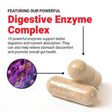 Force Factor daily Enzyme Complex capsules in a bowl