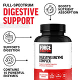 Force Factor daily Enzyme Complex side view with label