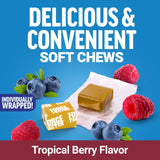 Force Factor Daily Relief Joint Soft Chews close-up showing Boswellia and turmeric