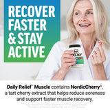 Force Factor Daily Relief Muscle Soft Chews Berry Cherry on a table