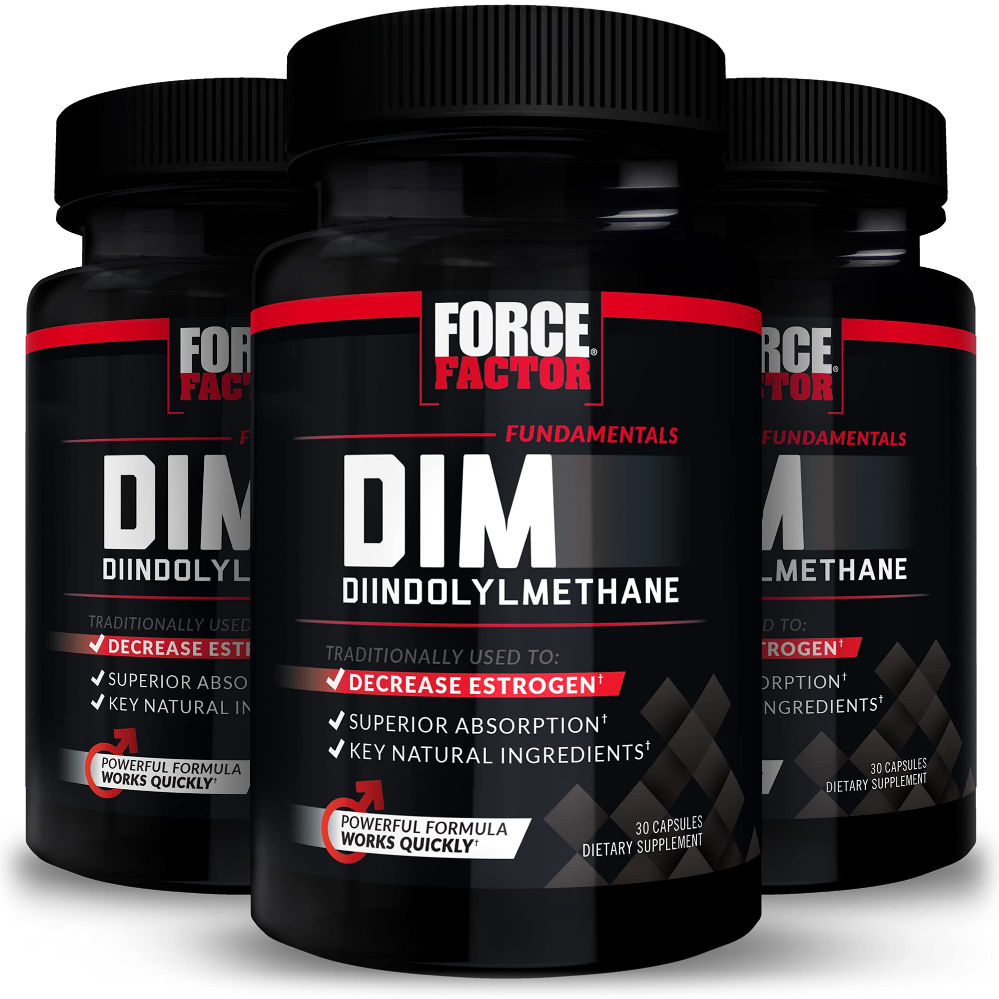 Force Factor DIM Supplement 300mg front view of bottle