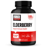Force Factor Elderberry Capsules front view with packaging