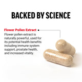 Force Factor Flower Pollen Supplement capsules close-up