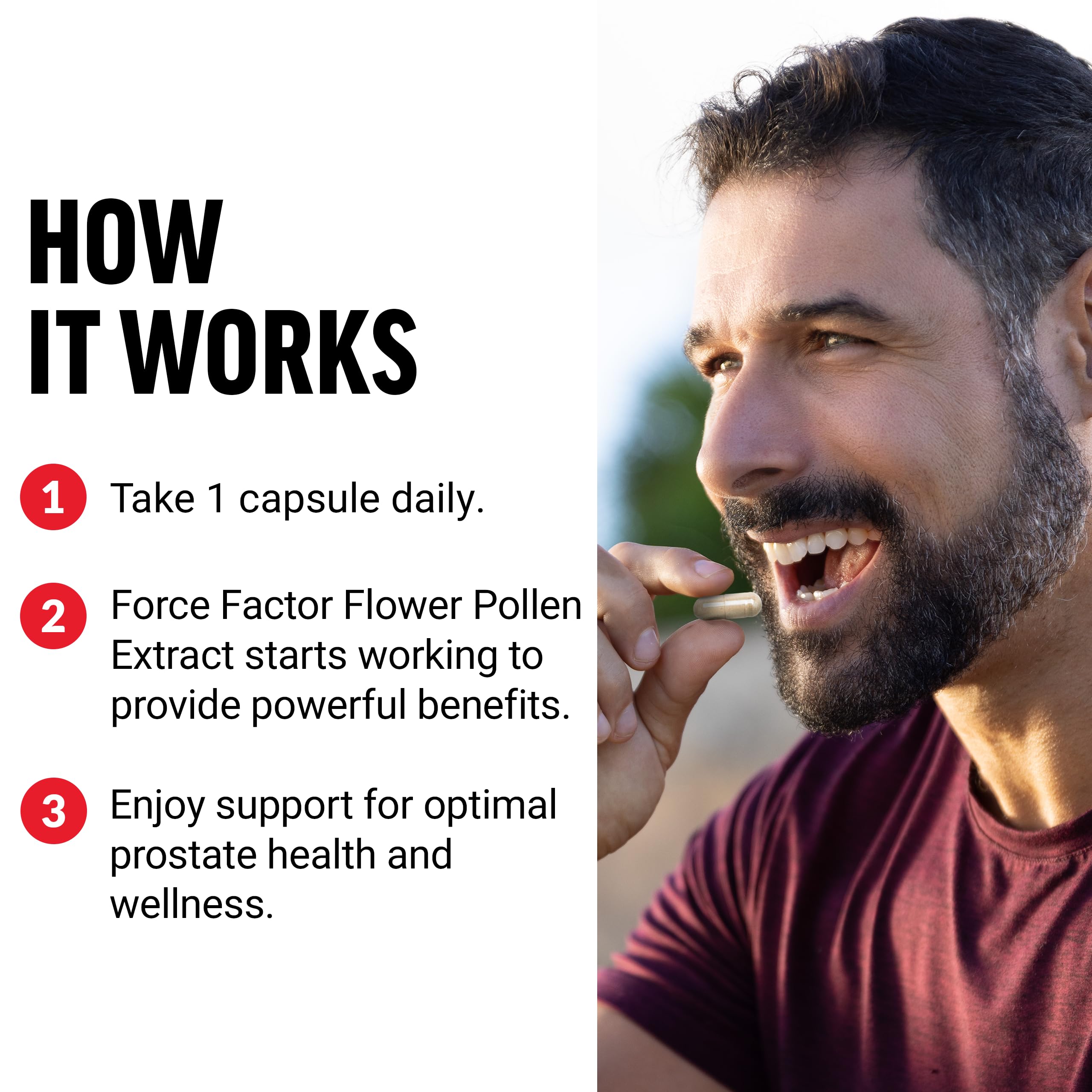Force Factor Flower Pollen Supplement ingredients list