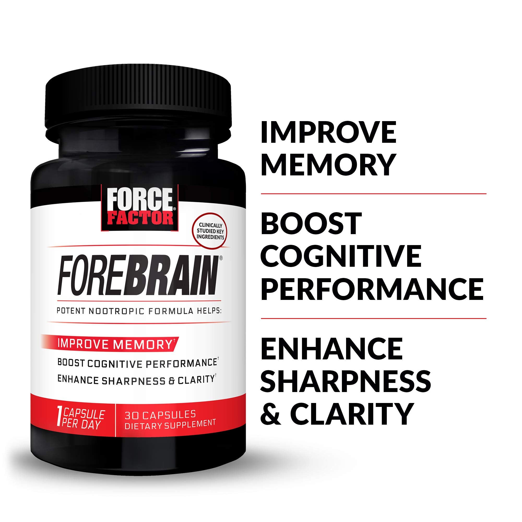 Force Factor Forebrain capsule size comparison