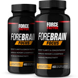 Force Factor Forebrain Focus Brain Supplement front view with label