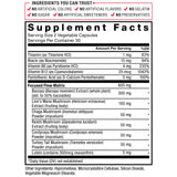 Force Factor Forebrain Focus Brain Supplement opened bottle with capsules