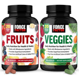 Force Factor Fruits & Veggies 2-Pack front view showing packaging