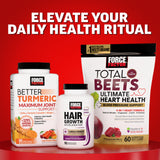Force Factor Fruits & Veggies capsules on a wooden table