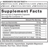 Force Factor HGH Secretion Activator showing dosage instructions