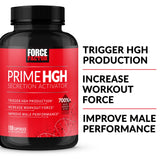 Force Factor HGH Secretion Activator side view showing dosage information