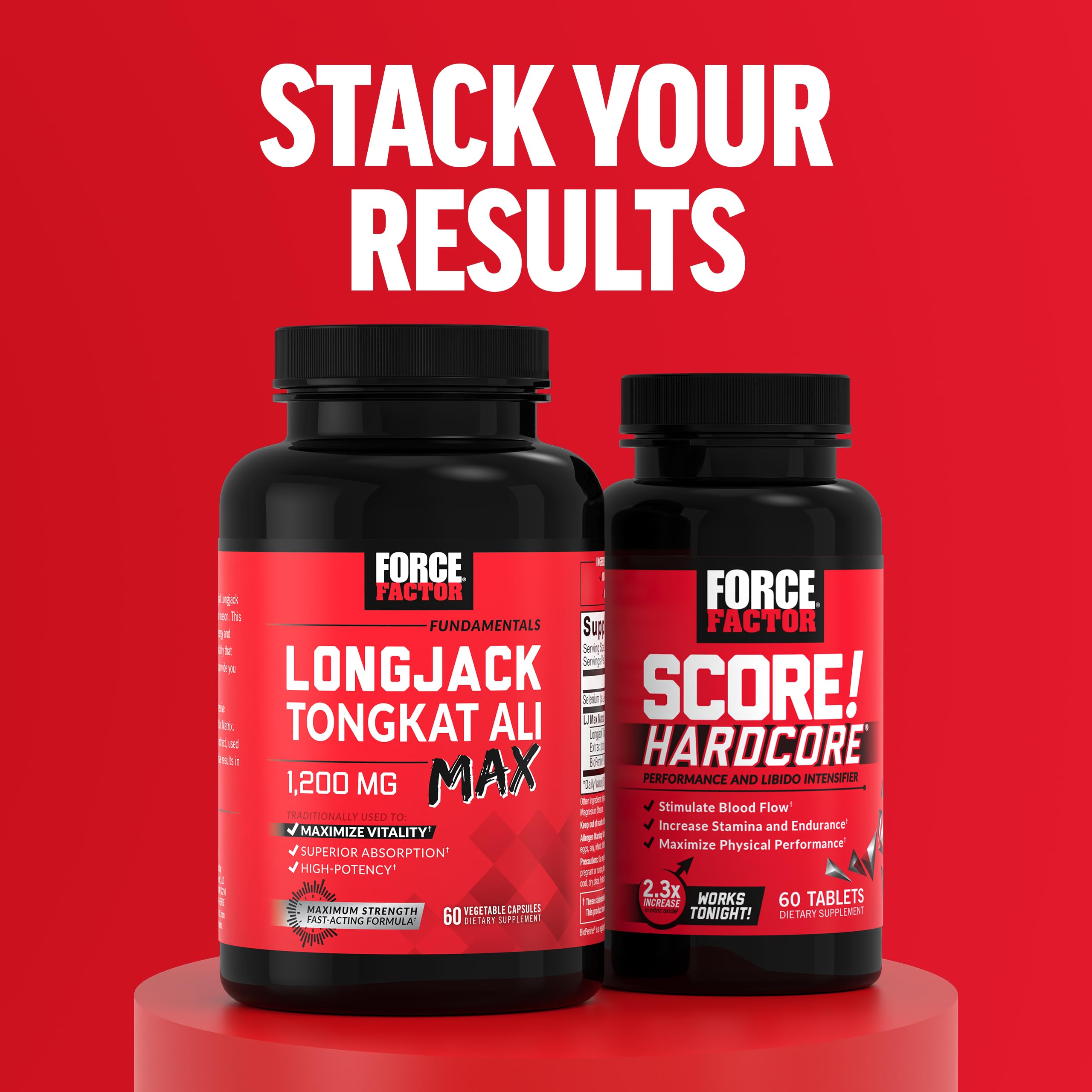 Force Factor Horny Goat Weed Max packaging side view
