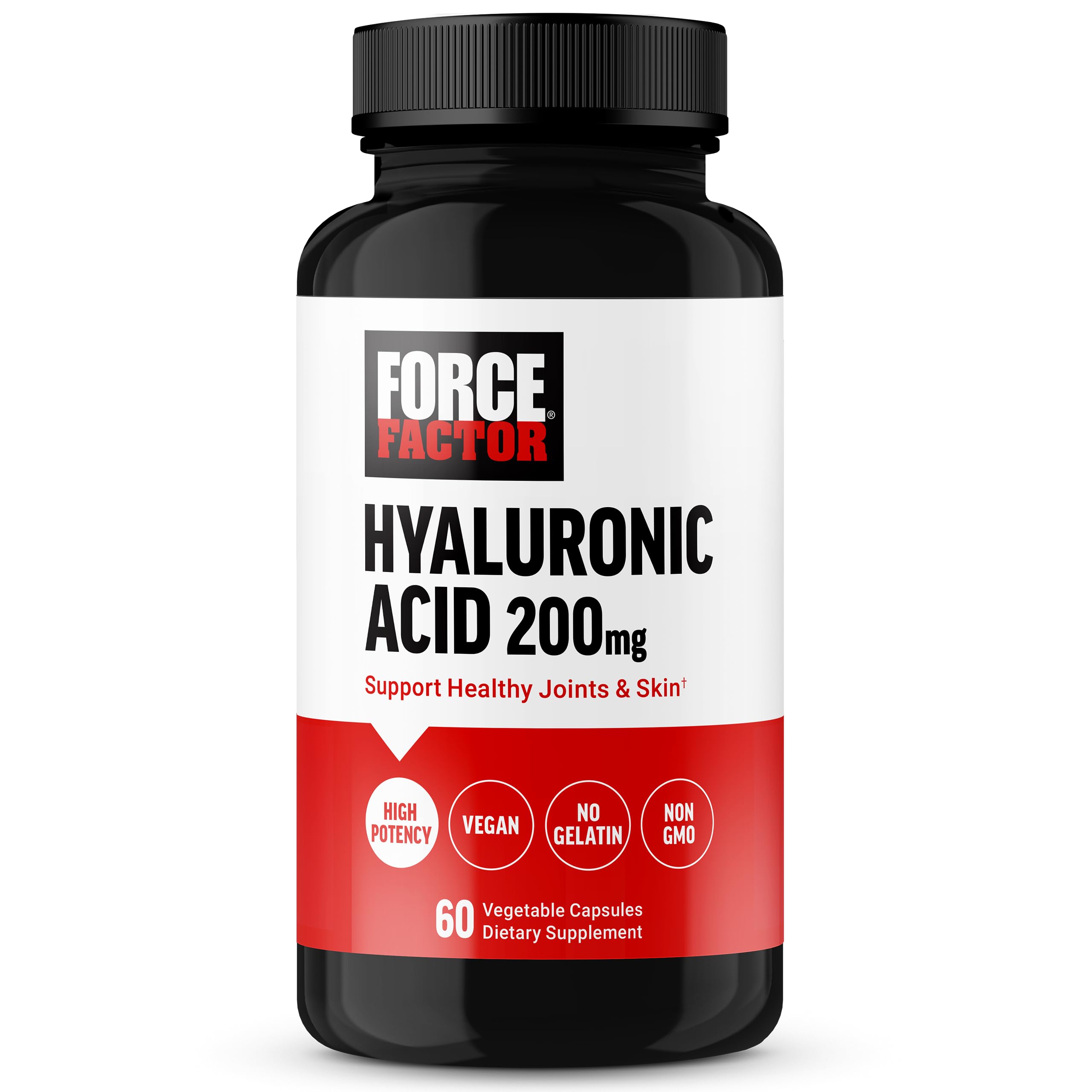 Force Factor Hyaluronic Acid Capsules front view