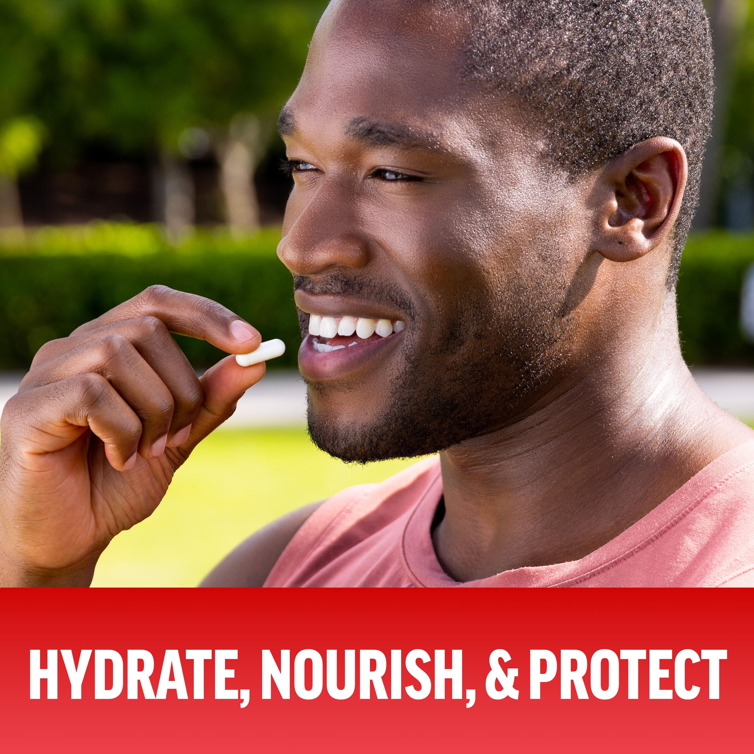 Force Factor Hyaluronic Acid Capsules with natural background