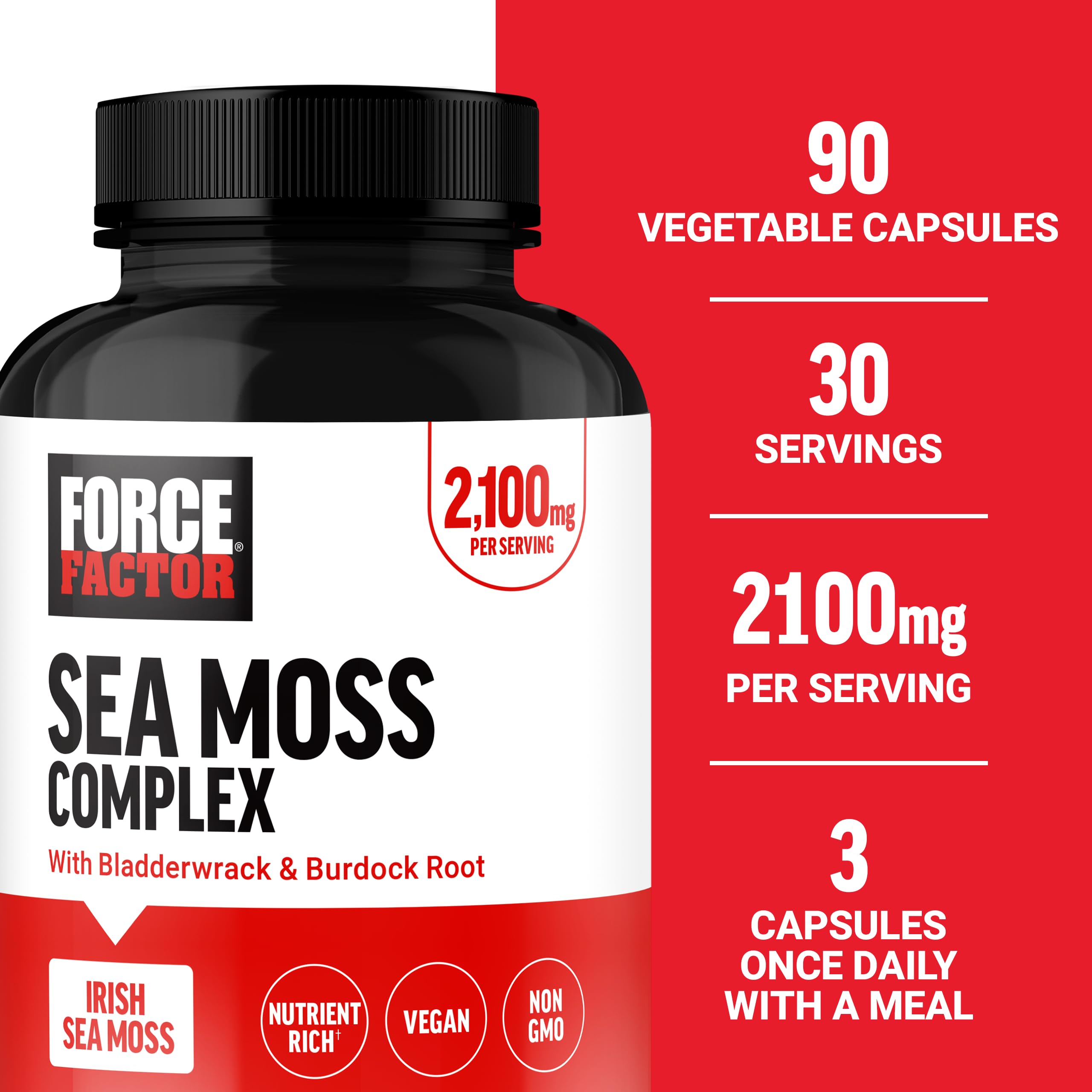 Force Factor Irish Sea Moss Complex 63g side view
