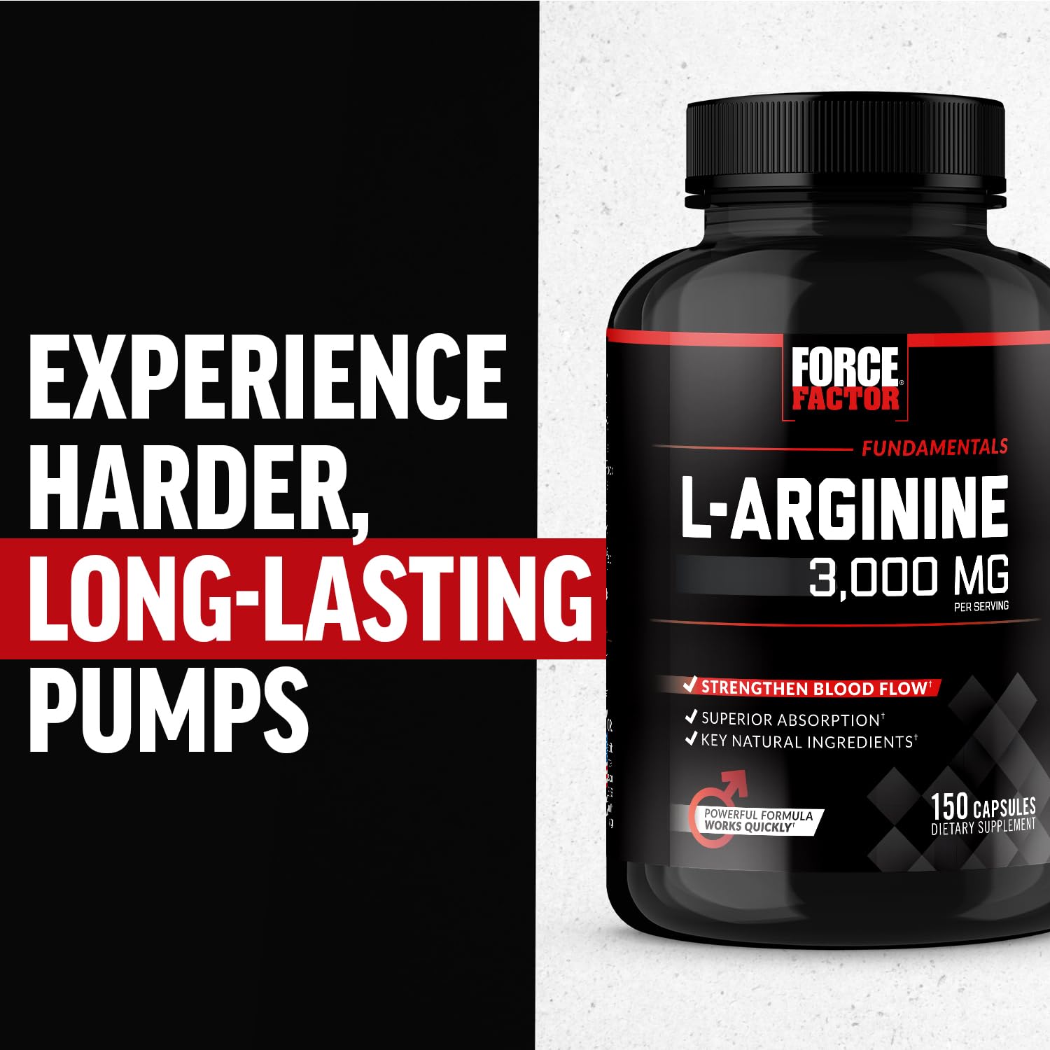 Force Factor L-Arginine 3000mg supplement usage instructions