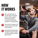 Force Factor L-Arginine Powder ingredients list