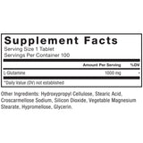 Force Factor L-Glutamine 1000mg tablets packaging details