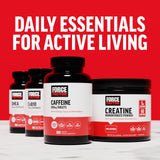 Force Factor L-Taurine supplement ingredients list close-up