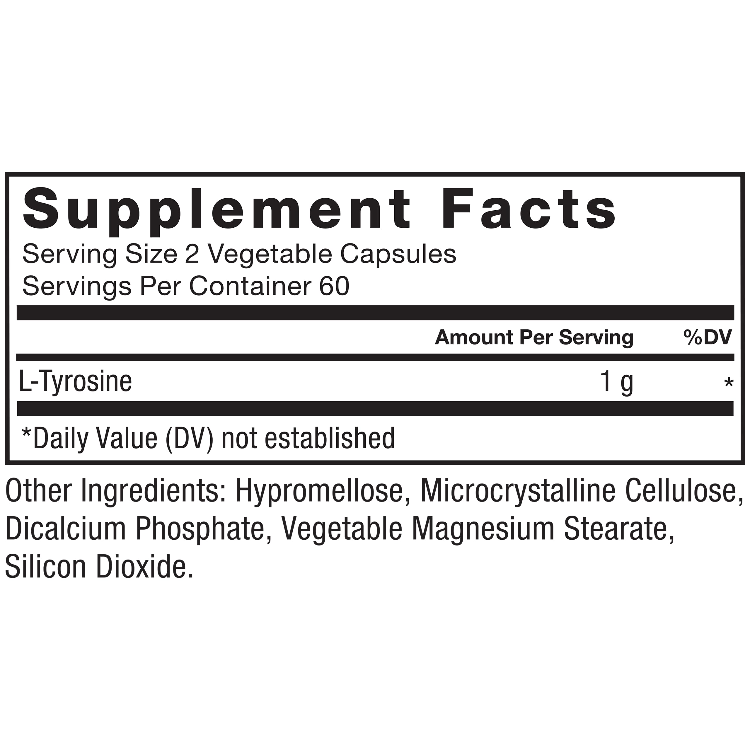 Force Factor L-Tyrosine 500mg Capsules close-up of capsules