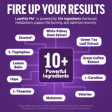 Force Factor LeanFire PM capsules in a clear container