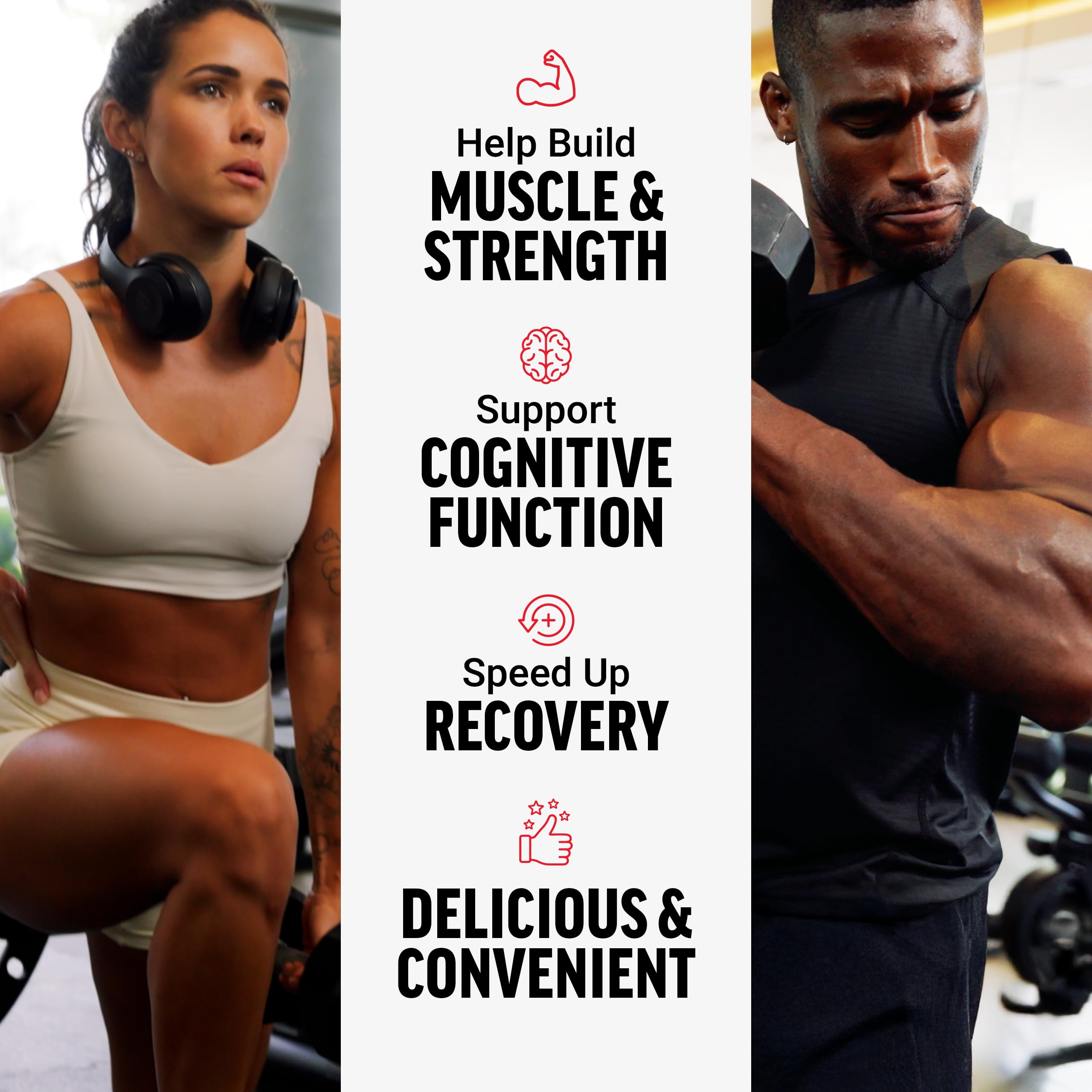 Force Factor Legendary Creatine Soft Chews packaging with nutritional information