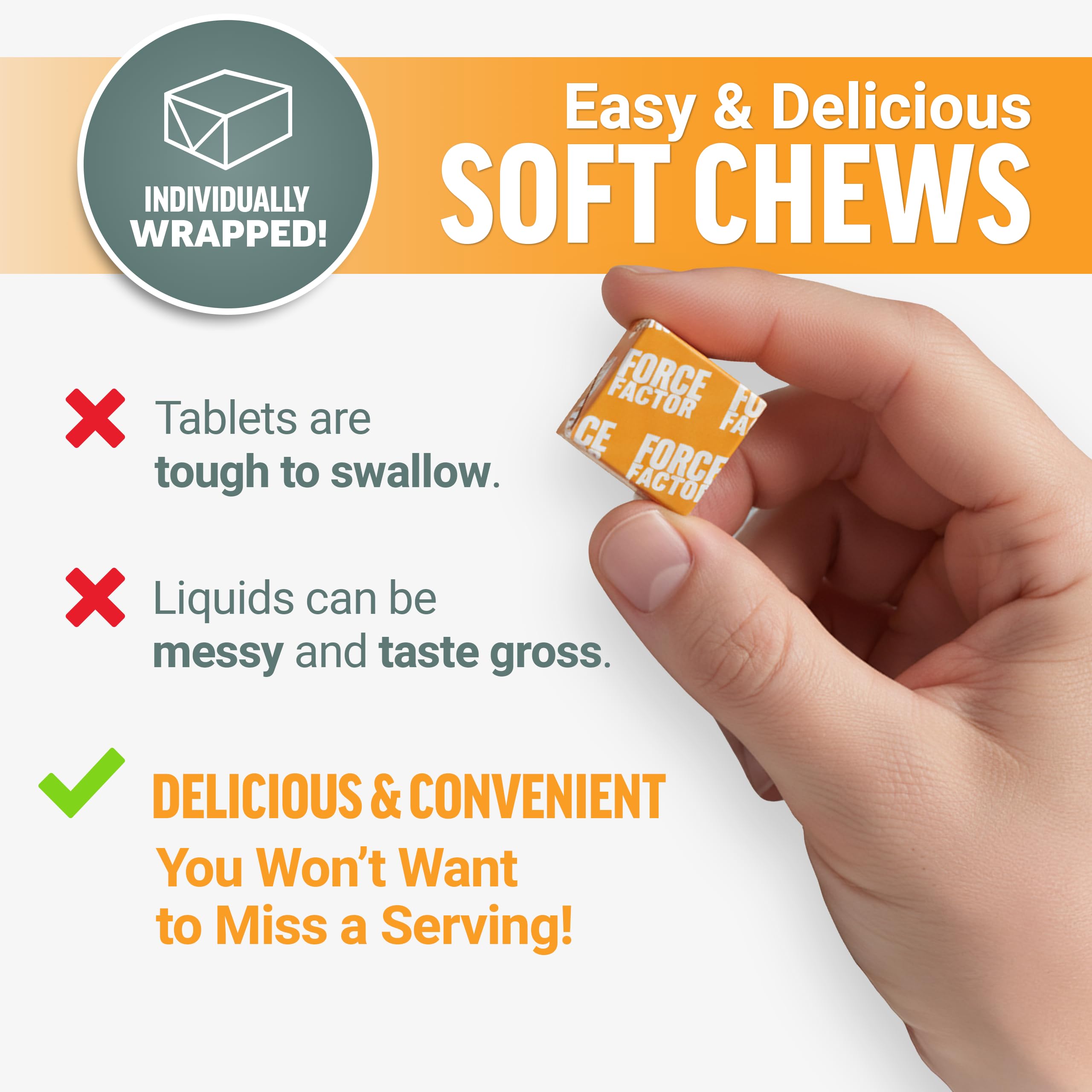 Force Factor Liver + Cleanse Soft Chews nutritional information