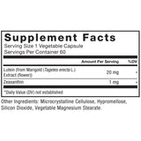 Force Factor Lutein 20mg supplement bottle