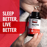 Force Factor Melatonin 5mg capsules in hand