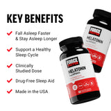 Force Factor Melatonin 5mg capsules side view