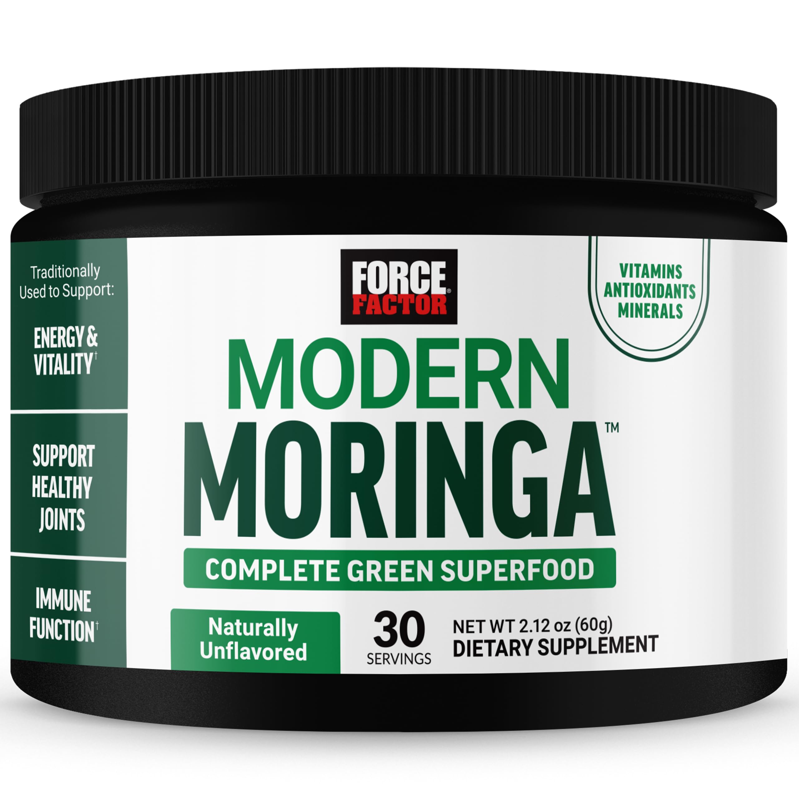 Force Factor Modern Moringa Powder 109g front view