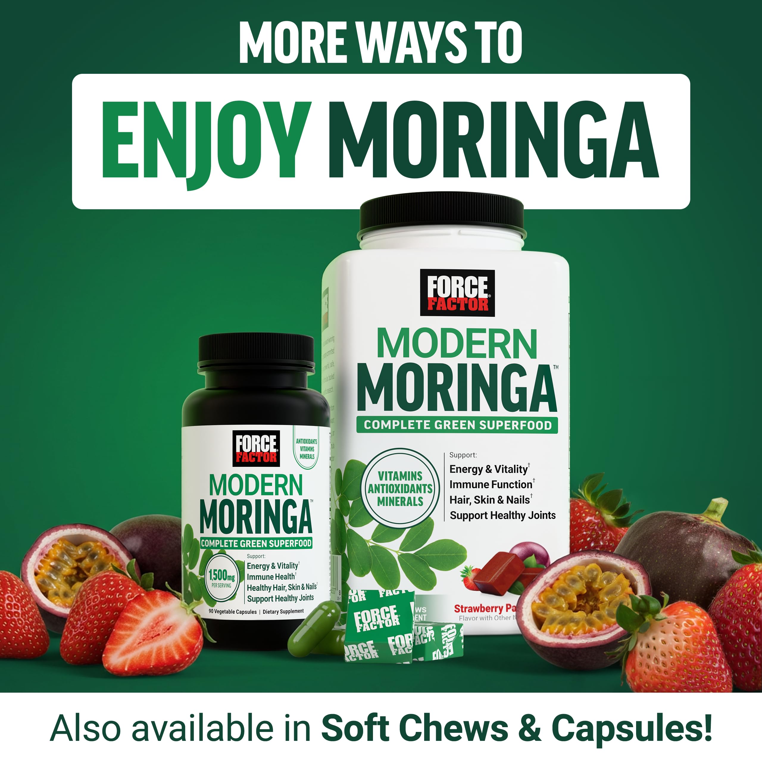 Force Factor Modern Moringa Powder 109g nutritional information