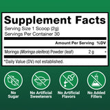 Force Factor Modern Moringa Powder with a measuring scoop