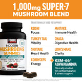 Force Factor Modern Mushrooms Gummies side view showing ingredients