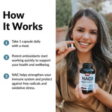Force Factor N-Acetyl-L-Cysteine NAC 600 mg supplement in a bottle